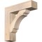 Ekena Millwork Olympic Block Smooth Bracket w/ Offset Brace, Douglas Fir, 7 1/2"W x 28"D x 28"H BKT0806X28X28OLY05SDF - alternate 1